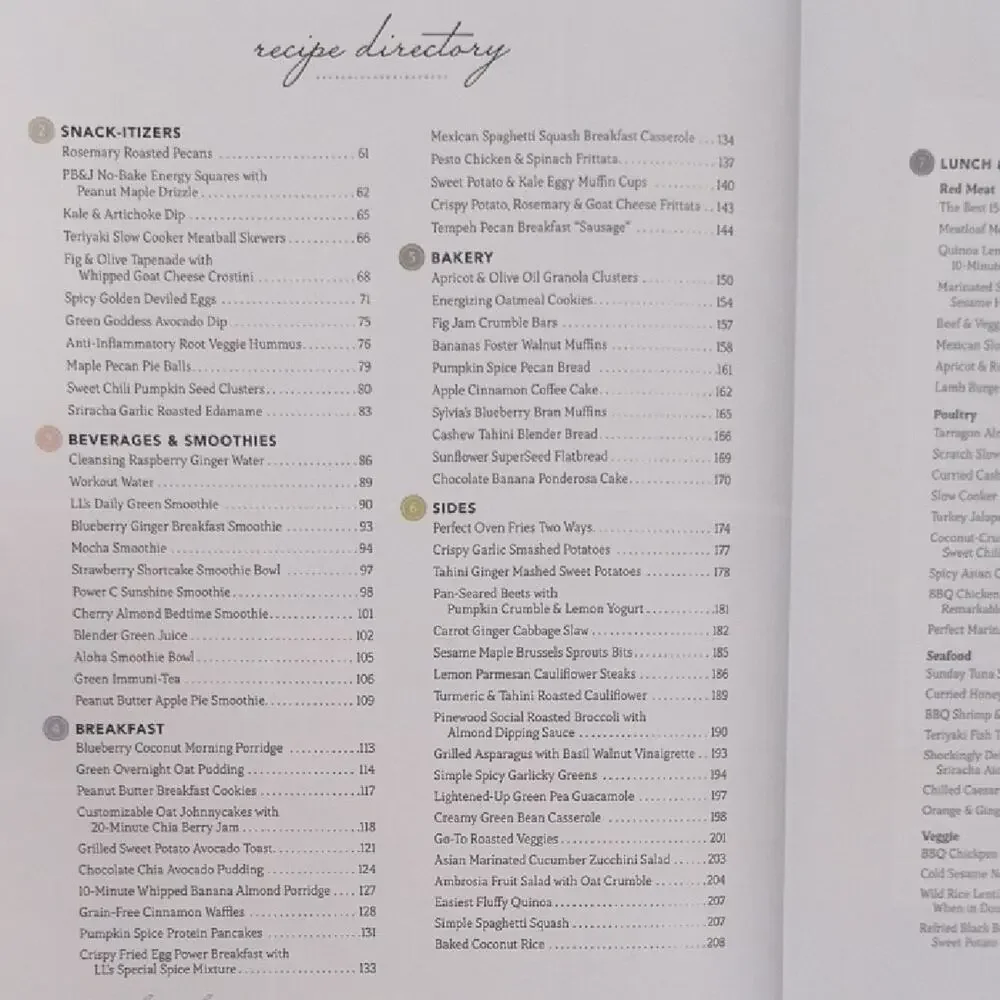 The Laura Lea Balanced Cookbook 120 Everyday Recipes Hardcover NWT